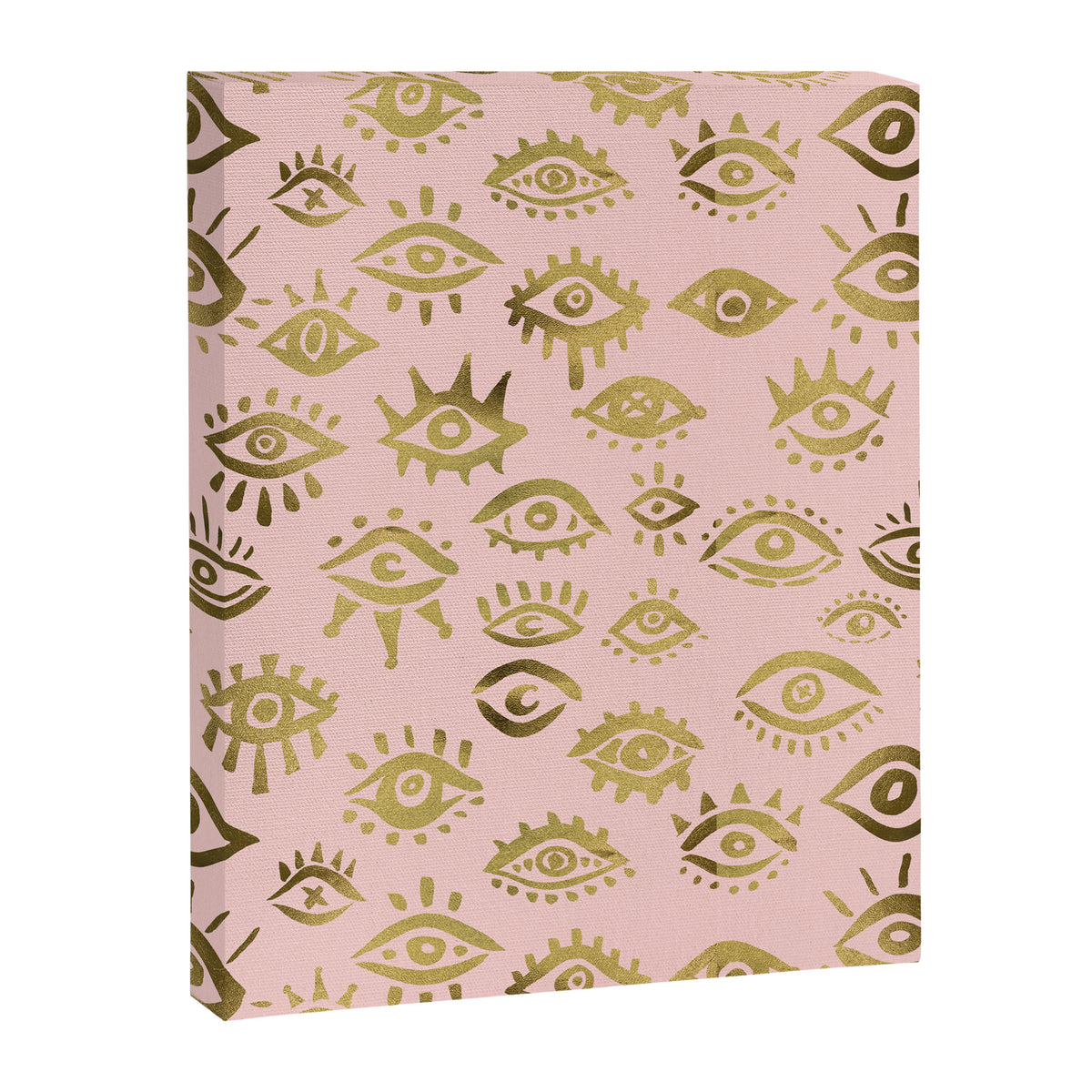 Mystics Eyes - Blush & Gold Canvas Print Gallery Image 8