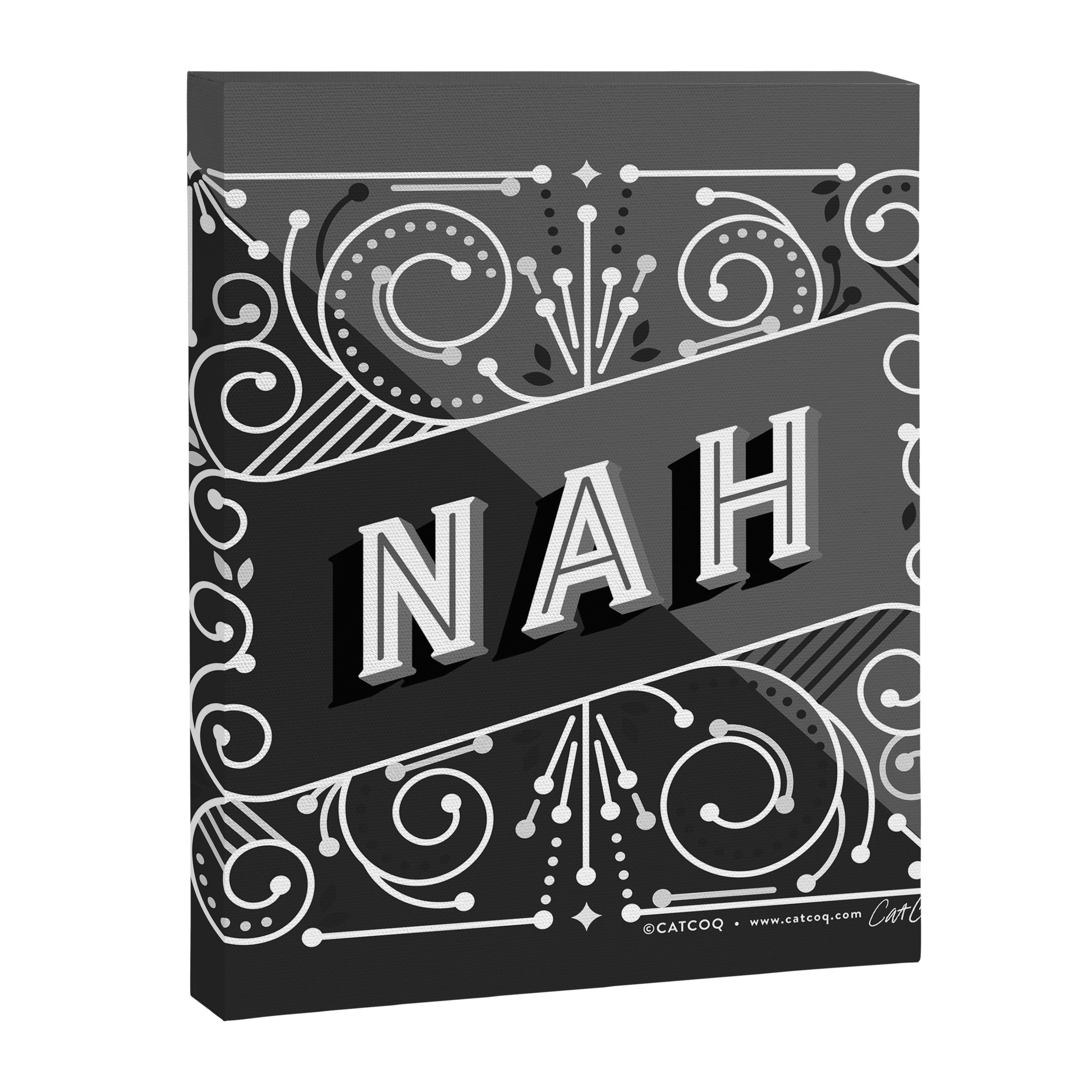 Nah - Black & Grey Palette Canvas Print Gallery Image 8