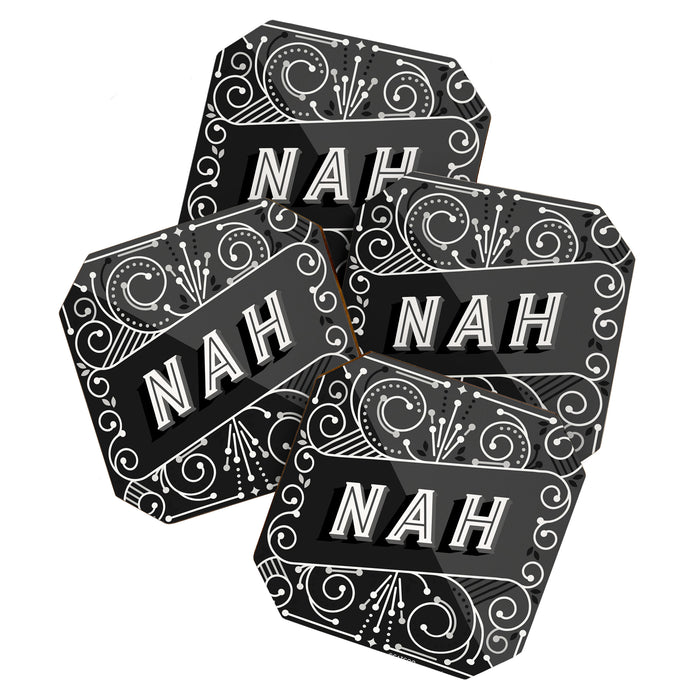 Nah - Black & Grey Palette Coaster Gallery Image 1