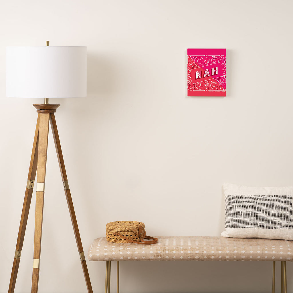 Nah â Hot Pink Canvas Print Gallery Image 2
