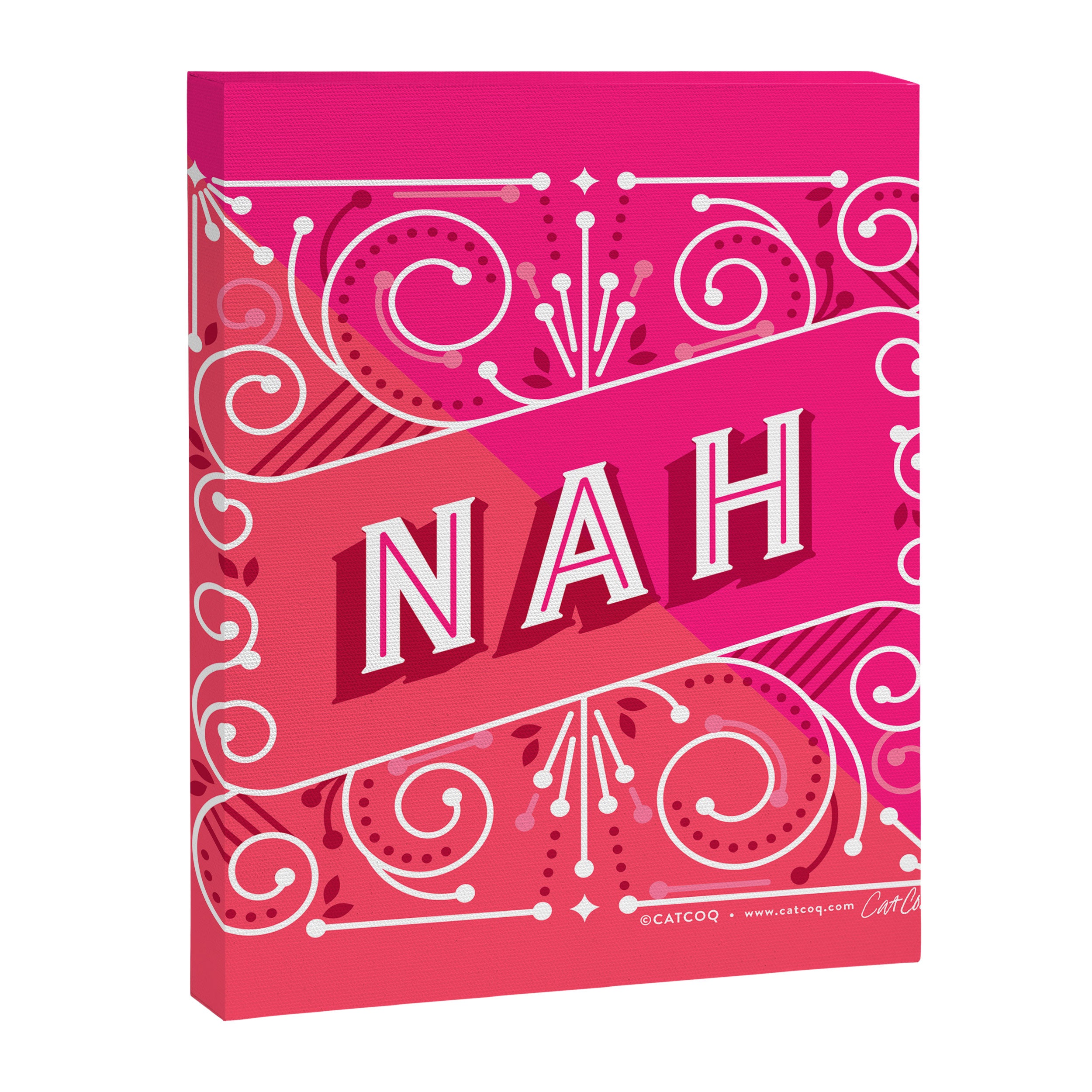 Nah â Hot Pink Canvas Print Gallery Image 8