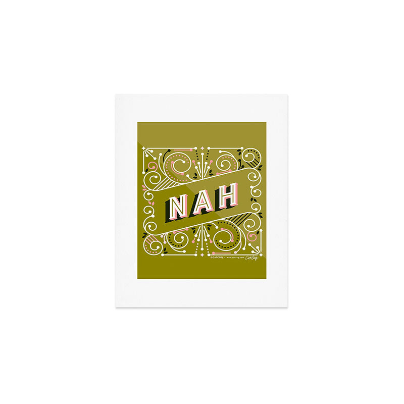 Nah - Olive & Blush Palette Art Print Gallery Image 1