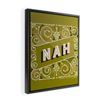 Nah - Olive & Blush Palette Framed Canvas Print Gallery Image 2