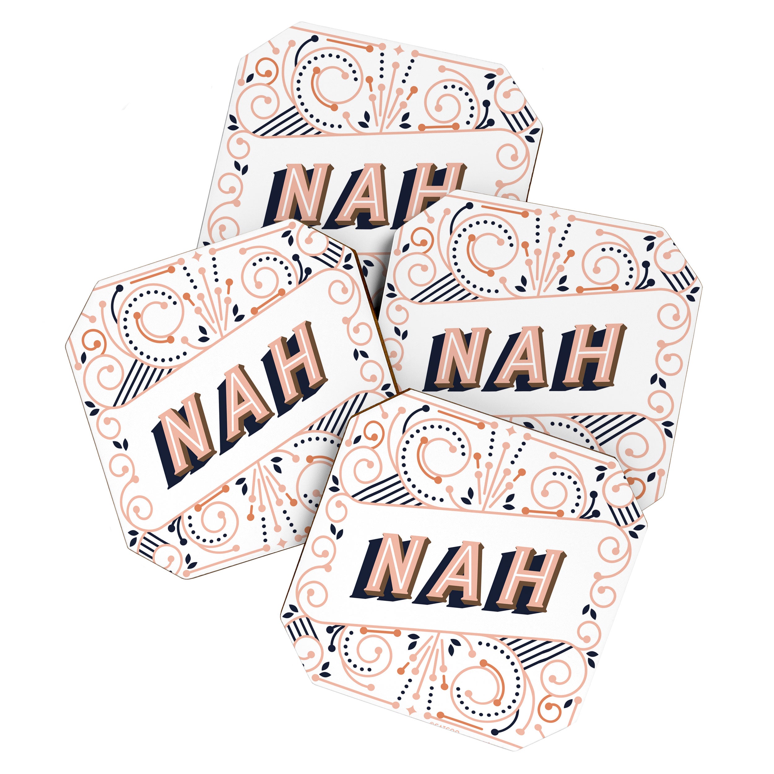 Nah - Peach Palette Coaster Gallery Image 1