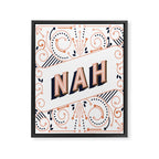 Nah - Peach Palette Framed Canvas Print Gallery Image 8