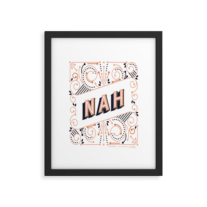 Nah - Peach Palette Framed Art Print Gallery Image 1