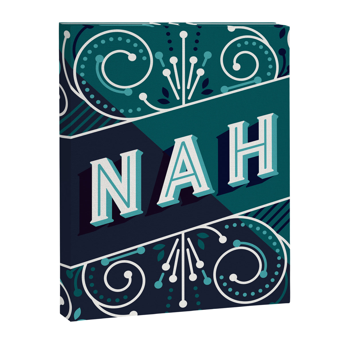 Nah - Teal Palette Canvas Print Gallery Image 8