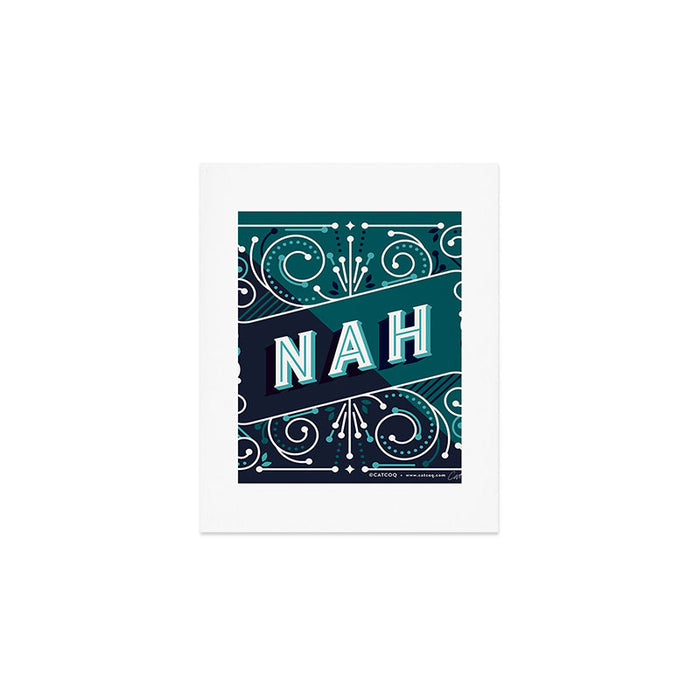 Nah - Teal Palette Art Print Gallery Image 1