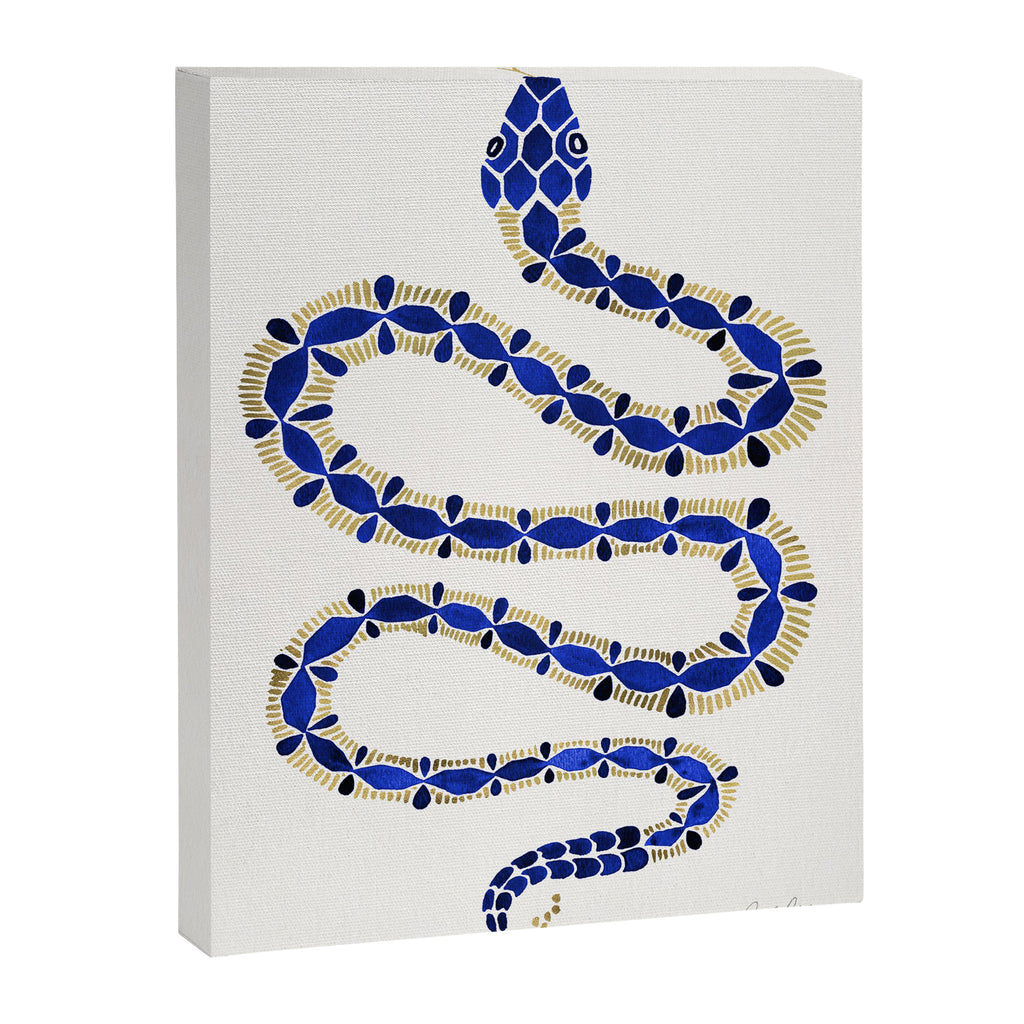 Navy & Gold Serpent Canvas Print Gallery Image 6