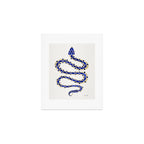 Navy & Gold Serpent Art Print Gallery Image 1