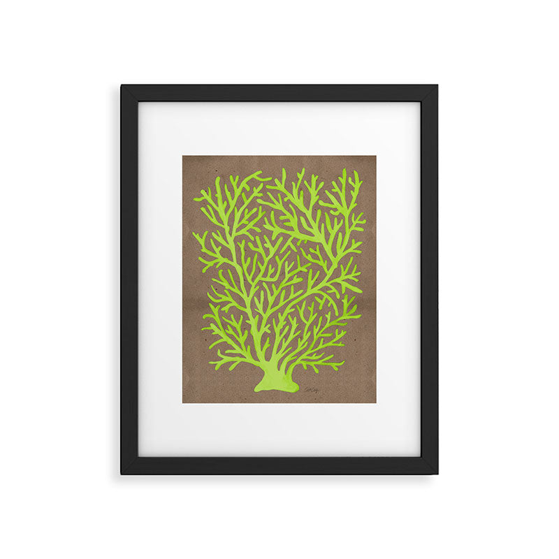 Neon Coral Framed Art Print Gallery Image 5