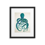 Octopus Watercolor Framed Art Print Gallery Image 5