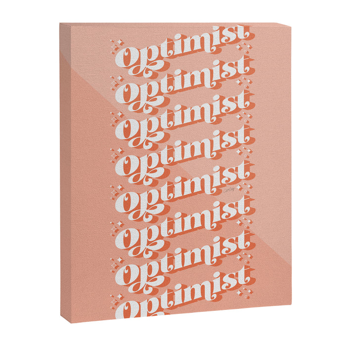 Optimist - Blush Canvas Print Gallery Image 1