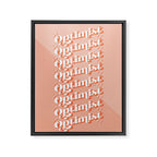 Optimist - Blush Framed Canvas Print Gallery Image 8