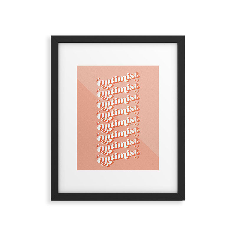 Optimist - Blush Framed Art Print Gallery Image 6