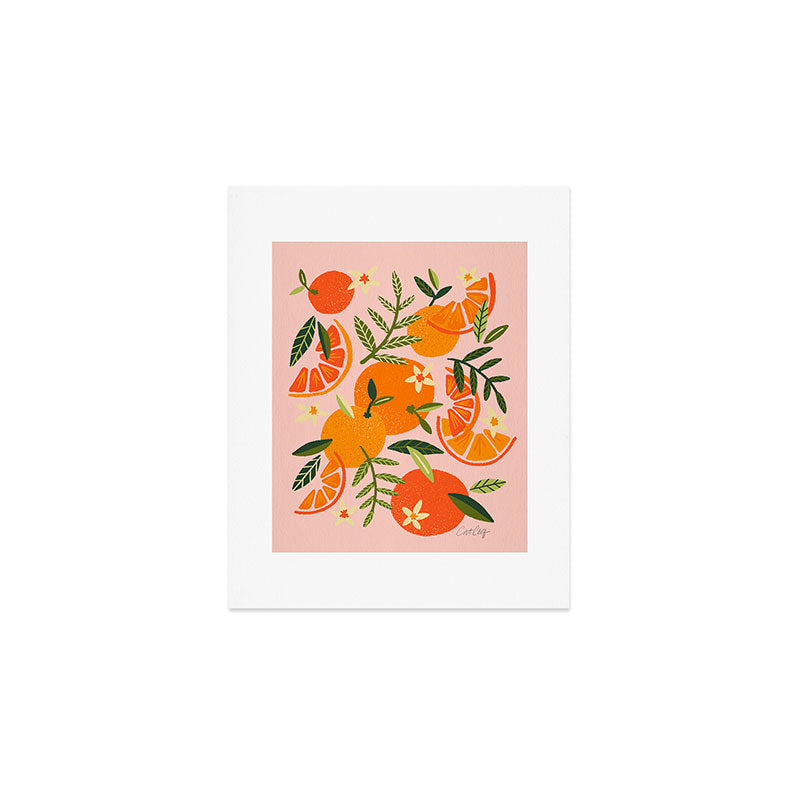 Orange Blooms - Blush Art Print Gallery Image 1