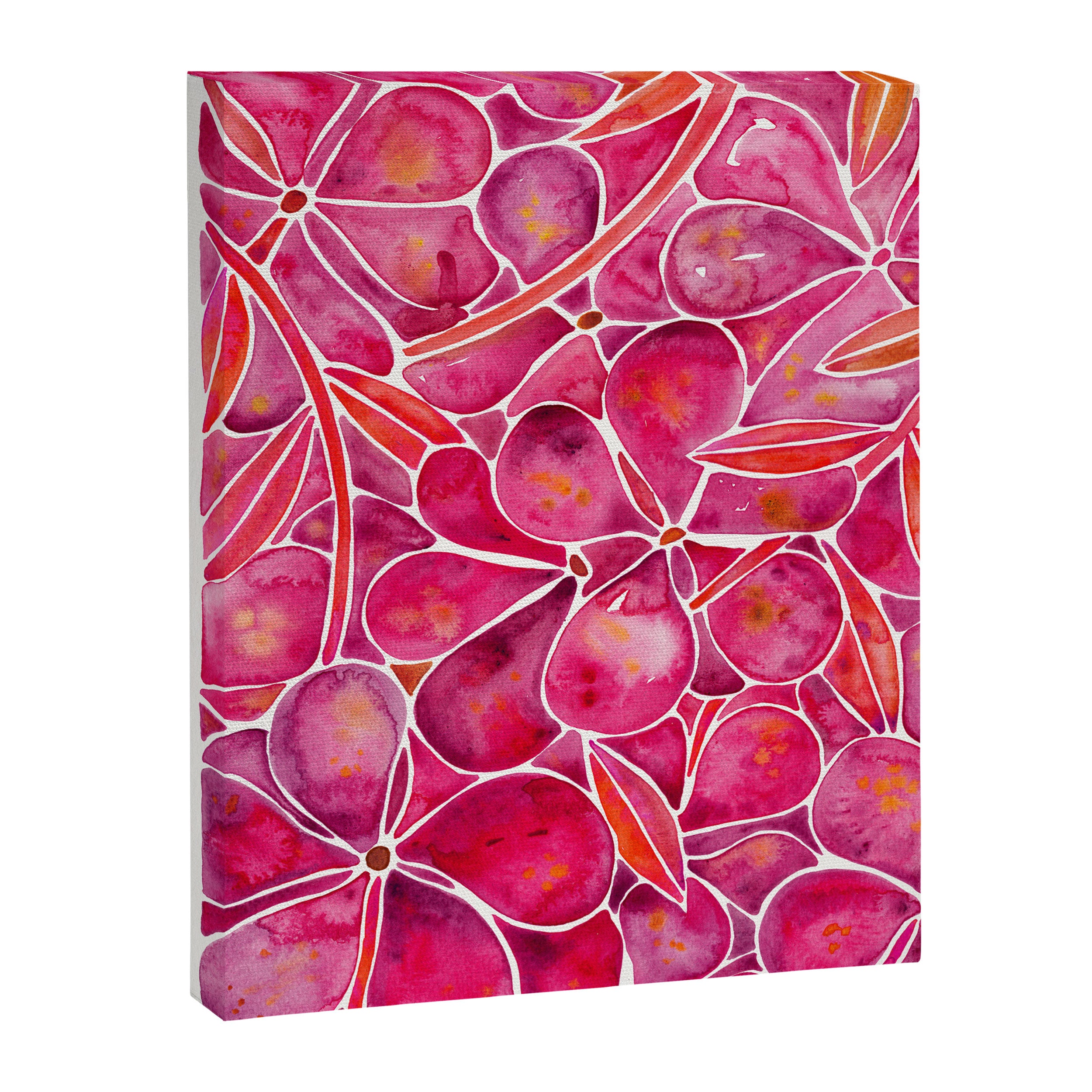 Orchid Wall - Magenta Palette Canvas Print Gallery Image 8