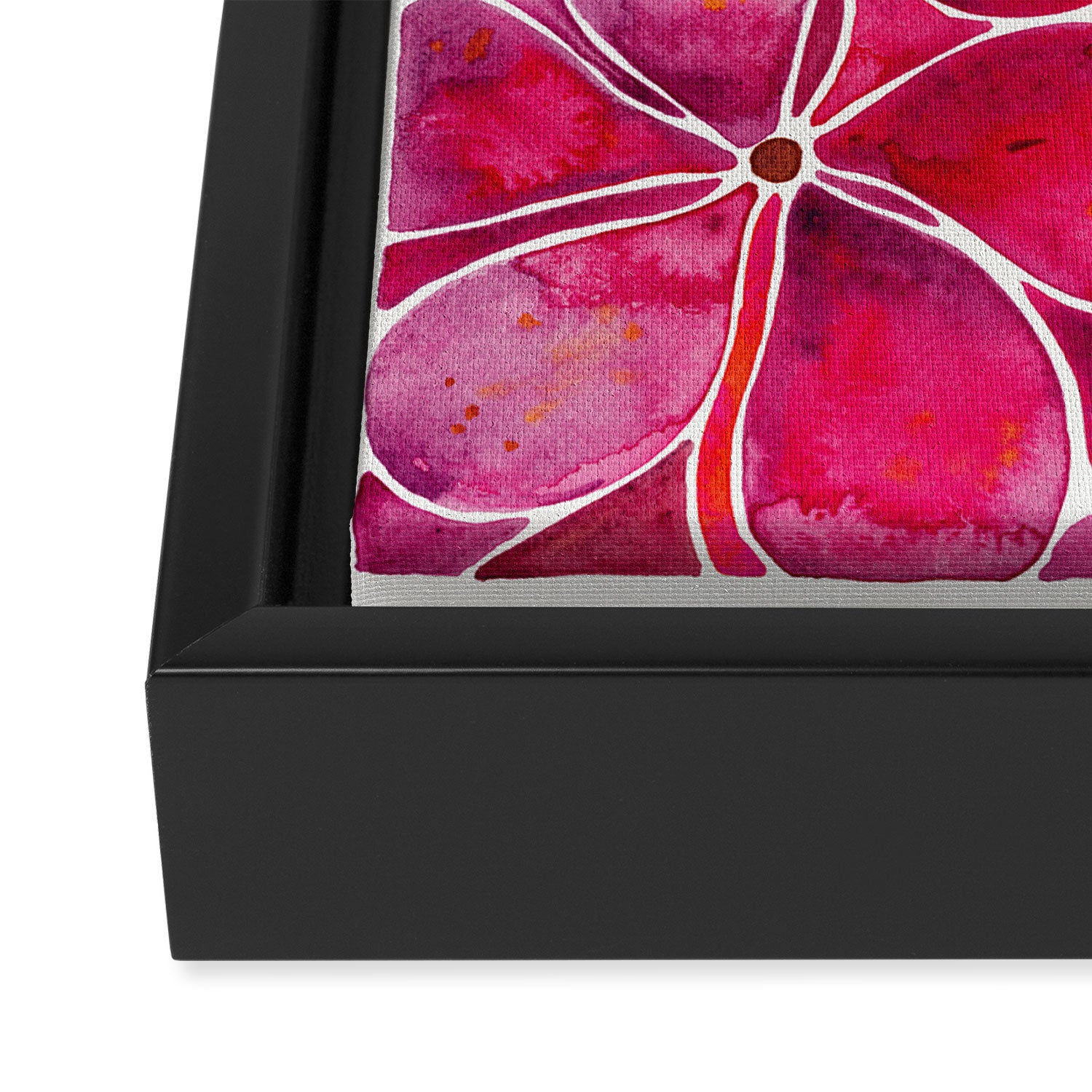 Orchid Wall - Magenta Palette Framed Canvas Print Gallery Image 3