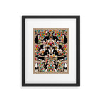 Otomi Cats - Rainbow & Tan Framed Art Print Gallery Image 4