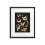 Otter Collection - Charcoal Framed Art Print Gallery Image 6