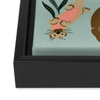 Otter Collection - Mint Palette Framed Canvas Print Gallery Image 3