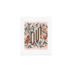 Oui Butterflies - Coral & Green Art Print Gallery Image 1
