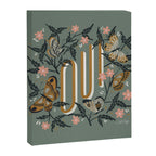 Oui Butterflies - Mint & Gold Canvas Print Gallery Image 8