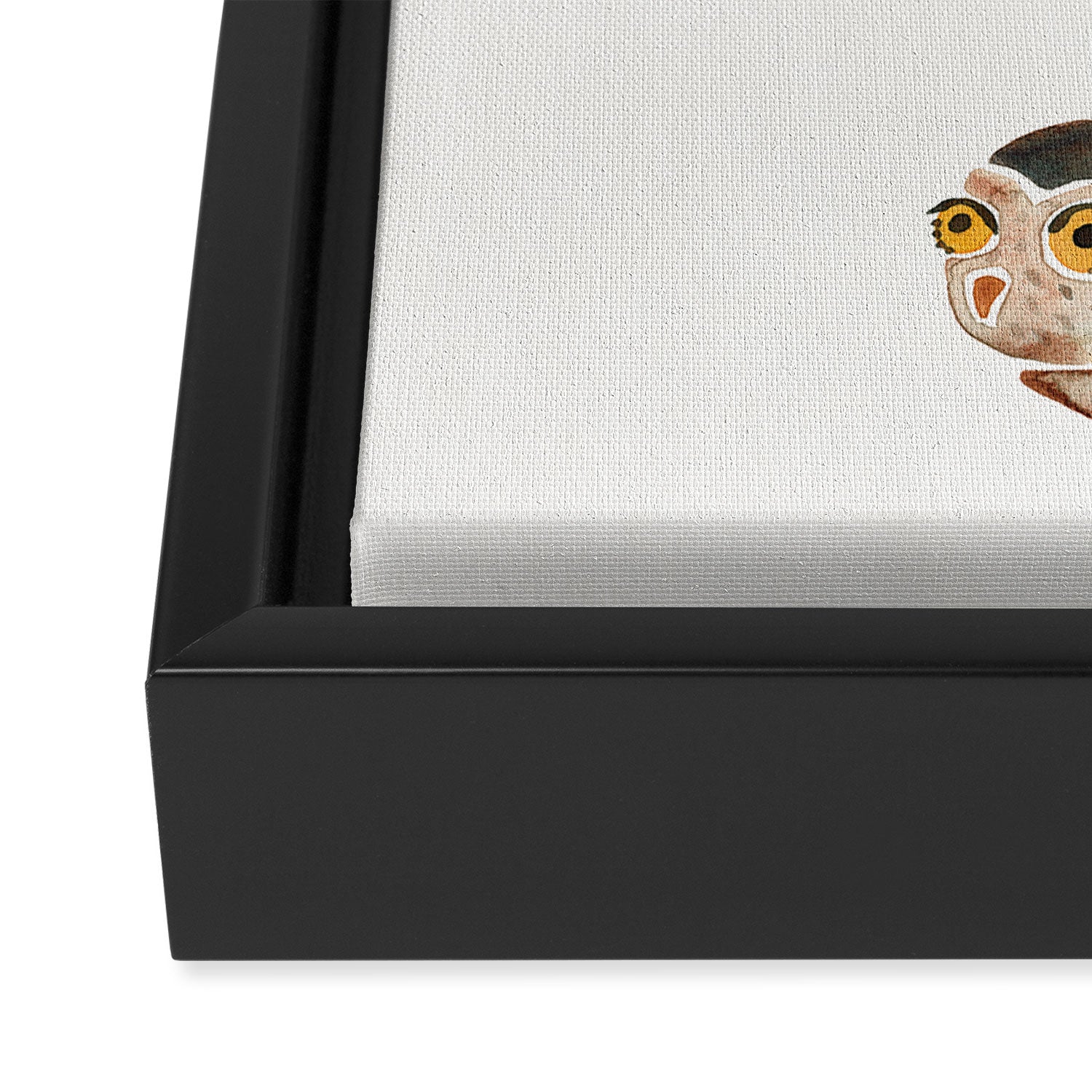 Owls in Flight - Brown Palette Framed Canvas Print Gallery Image 3