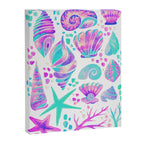 Painted Seashells - Periwinkle & Mint Canvas Print Gallery Image 6
