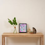 Painted Seashells - Periwinkle & Mint Framed Canvas Print Gallery Image 4