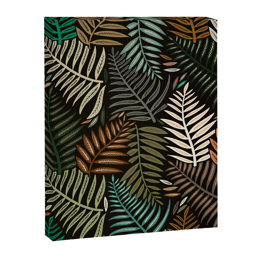 Palm Pattern â Khaki Green Canvas Print Gallery Image 8