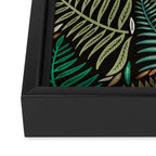 Palm Pattern â Khaki Green Framed Canvas Print Gallery Image 3