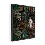 Palm Pattern â Khaki Green Framed Canvas Print Gallery Image 2