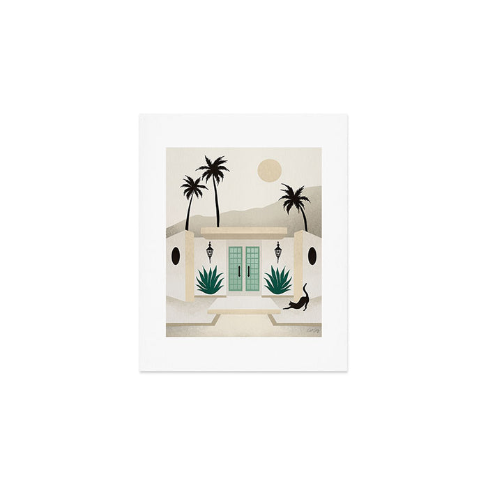 Palm Springs Home - Mint & Cream Art Print Gallery Image 1