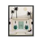 Palm Springs Home - Mint & Cream Framed Canvas Print Gallery Image 8