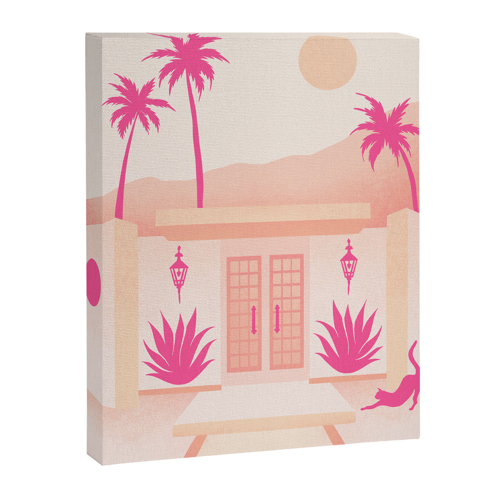 Palm Springs Home - Pink OmbrÃ© Canvas Print Gallery Image 8