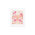 Palm Springs Home - Pink OmbrÃ© Art Print Gallery Image 1