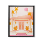 Palm Springs Home â Tangerine Framed Canvas Print Gallery Image 8