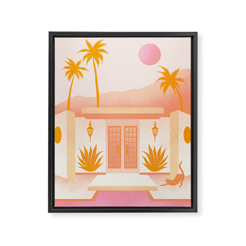 Palm Springs Home â Tangerine Framed Canvas Print Gallery Image 8