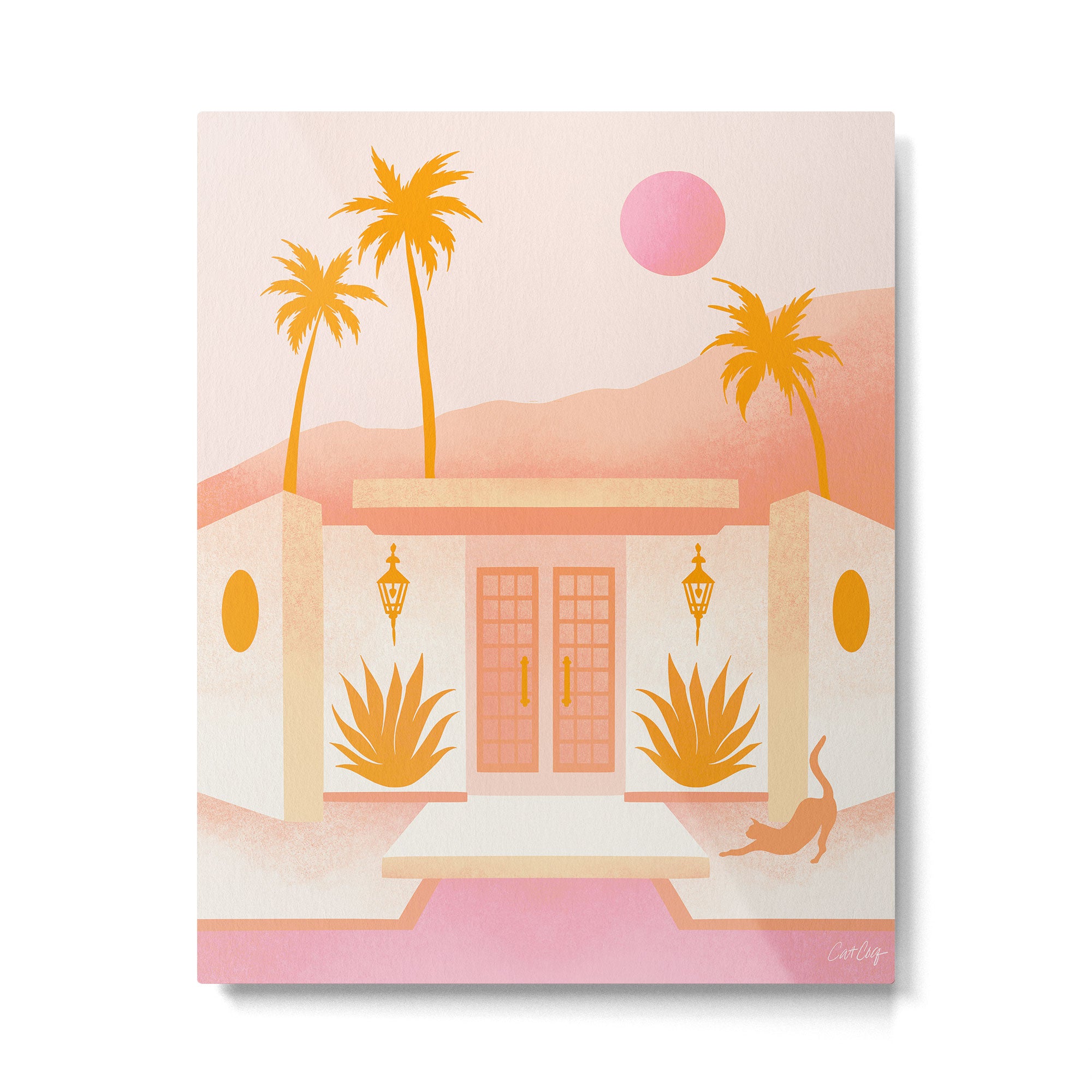 Palm Springs Home â Tangerine Metal Print Gallery Image 6