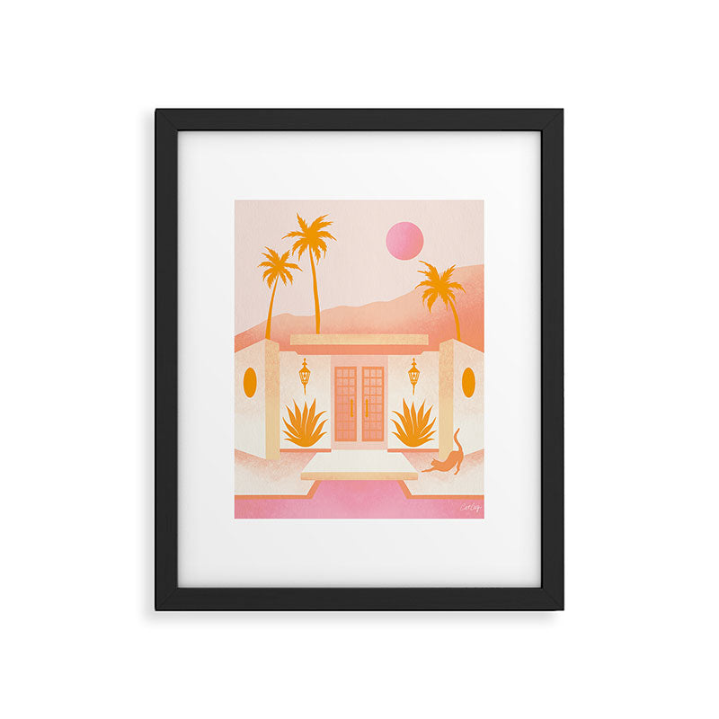 Palm Springs Home â Tangerine Framed Art Print Gallery Image 6