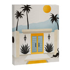 Palm Springs Home â Yellow & Blue Canvas Print Gallery Image 8