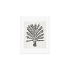 Palm Tree - Black Art Print Gallery Image 1