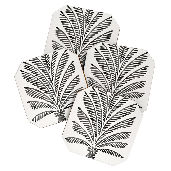 Palm Tree - Black Coaster Gallery Image 1