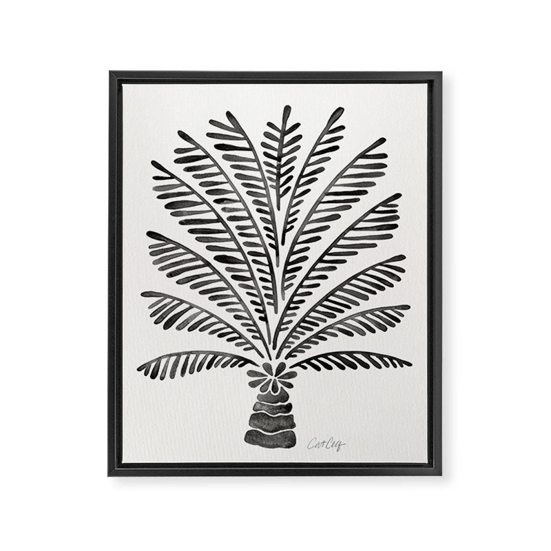 Palm Tree - Black Framed Canvas Print Gallery Image 8