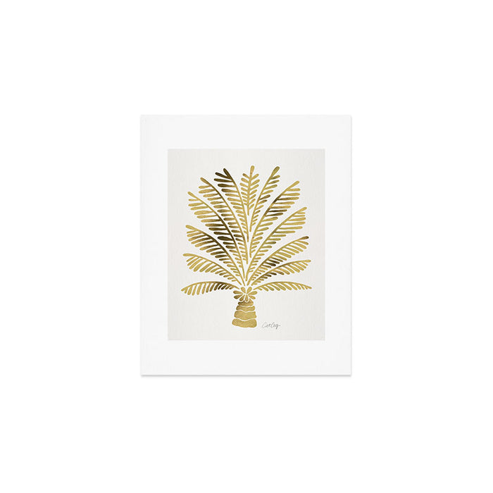Palm Tree - Gold Palette Art Print Gallery Image 1