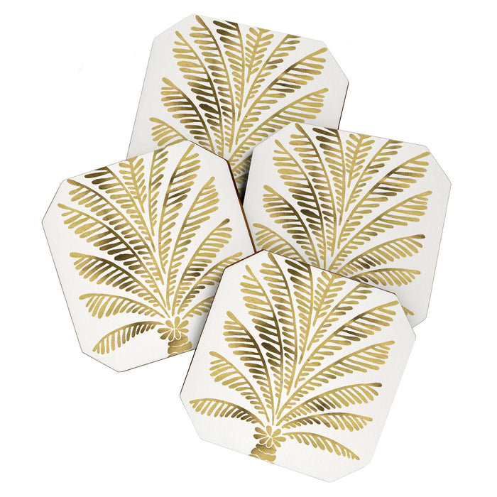 Palm Tree - Gold Palette Coaster Gallery Image 1