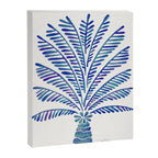 Palm Tree - Navy Palette Canvas Print Gallery Image 8