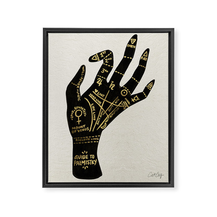 Palmistry Framed Canvas Print Gallery Image 1