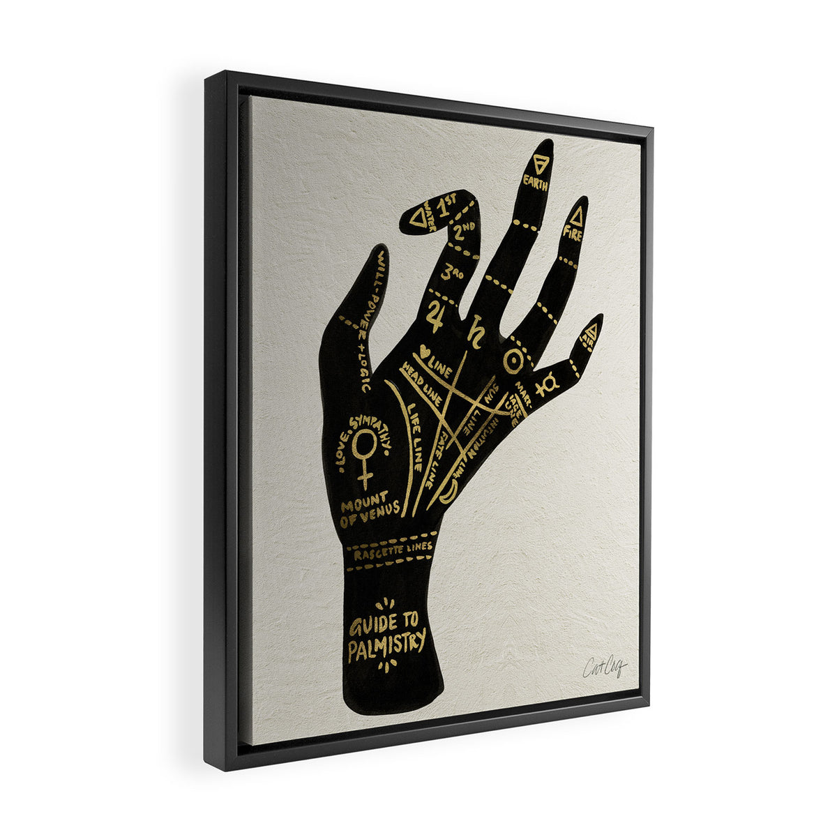 Palmistry Framed Canvas Print Gallery Image 2